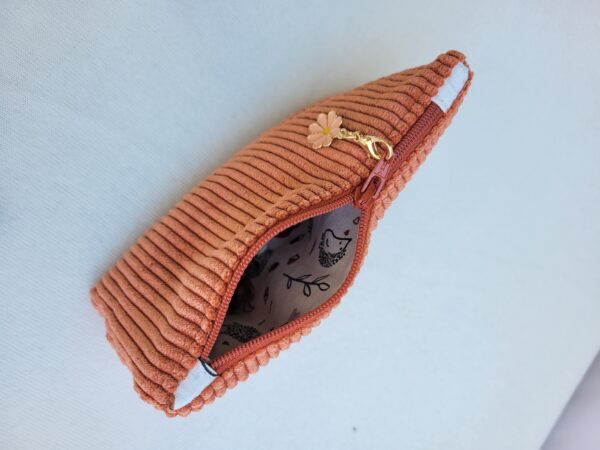 Petite trousse à accessoires pour le tricot crochet broderie, en velours et tissu motifs hérissons