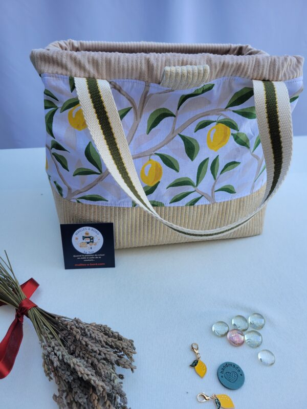 20260806_084531 Sac à projets tricot crochet broderie citrons
