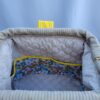 Sac à projets tricot crochet broderie jaune fleuri