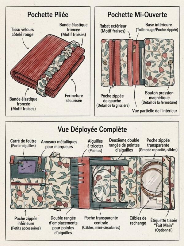 Descriptif Pochettes à Aiguilles circulaires