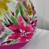 Sacs à projets et accessoires pour tricot crochet broderie rouge fleuri rose