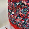 Sacs à projets et accessoires pour tricot crochet broderie rouge fleuri cerise