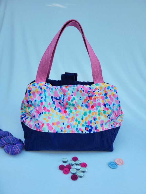 Sac_bleu_rose5 Sac à projets grand format bleu rose