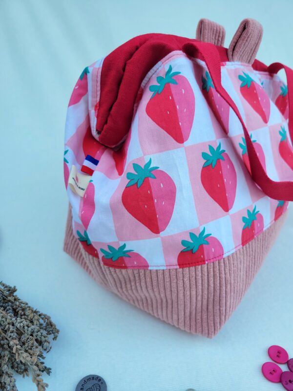 Sac_fraise12 Sac à projets grand format Fraises