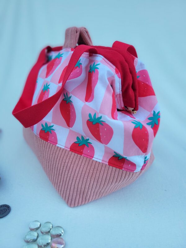 Sac_fraise14 Sac à projets grand format Fraises