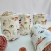 chaussette3 chaussette à cake ou pelote de laine avec fond motifs animaux