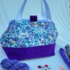 grand_sac_violet1 sac à projet tricot crochet broderie fleurs violettes