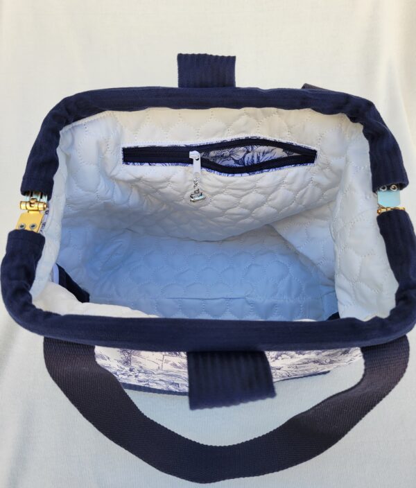 petit-sac-jouy3 Sacs à projets tricot crochet broderie toile de Jouy bleu/blanc