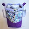 Sacs à projets tricot crochet broderie violet