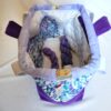 Sacs à projets tricot crochet broderie violet