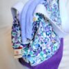 Sacs à projets tricot crochet broderie violet