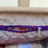 sac-fleurs-violettes3 Sac à projet tricot crochet broderie velours violet et fleurs