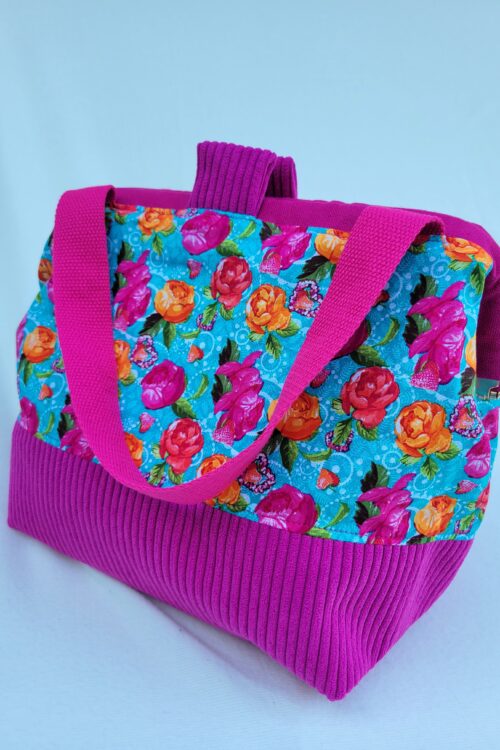 sac_fuschia10 sac à projet tricot crochet broderie fuschia