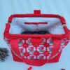sac_roses_rouges4 sac à projet tricot crochet broderie fleurs rouges