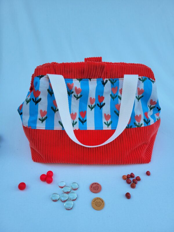 sac_tulipes Sac à projets grand format tulipes