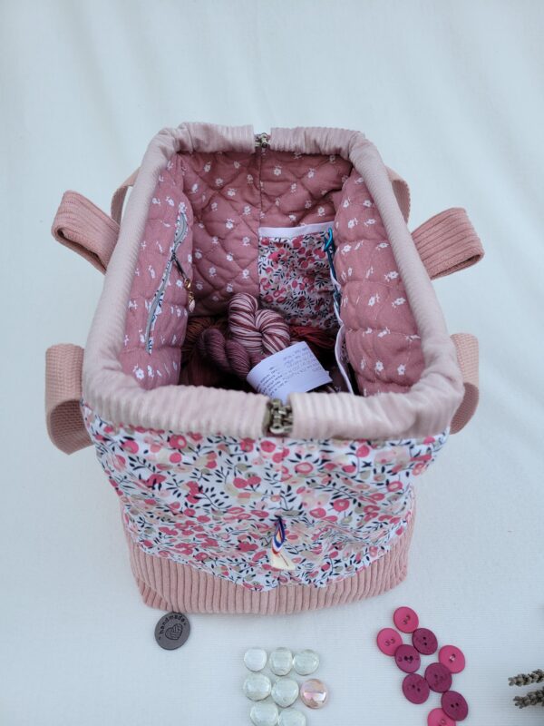 sac_vieux_rose14 sac à projet tricot crochet broderie tons roses