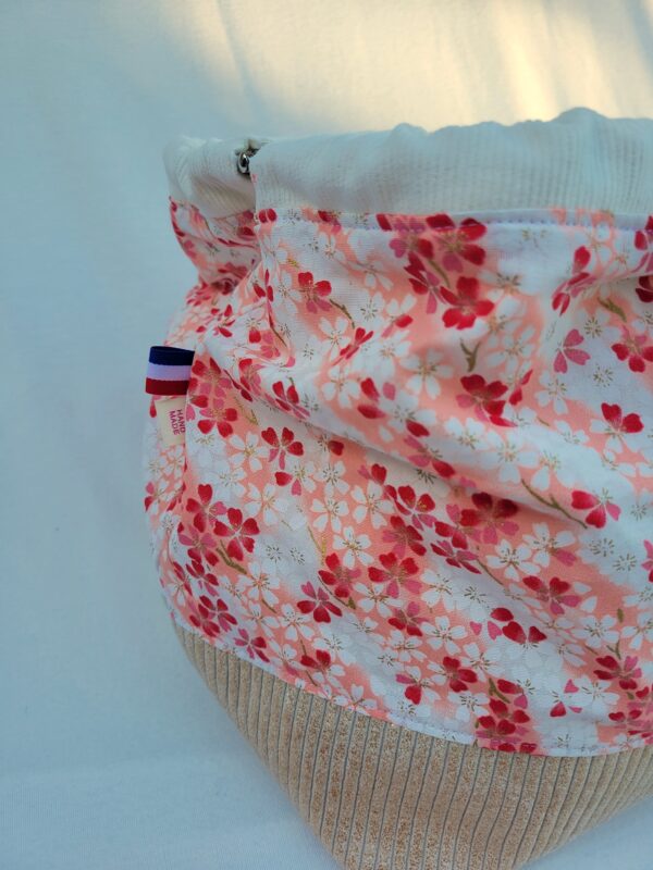 très-grand-sac-ouvert2 grand sac à projet tricot crochet broderie velours doré et tissu fleuri